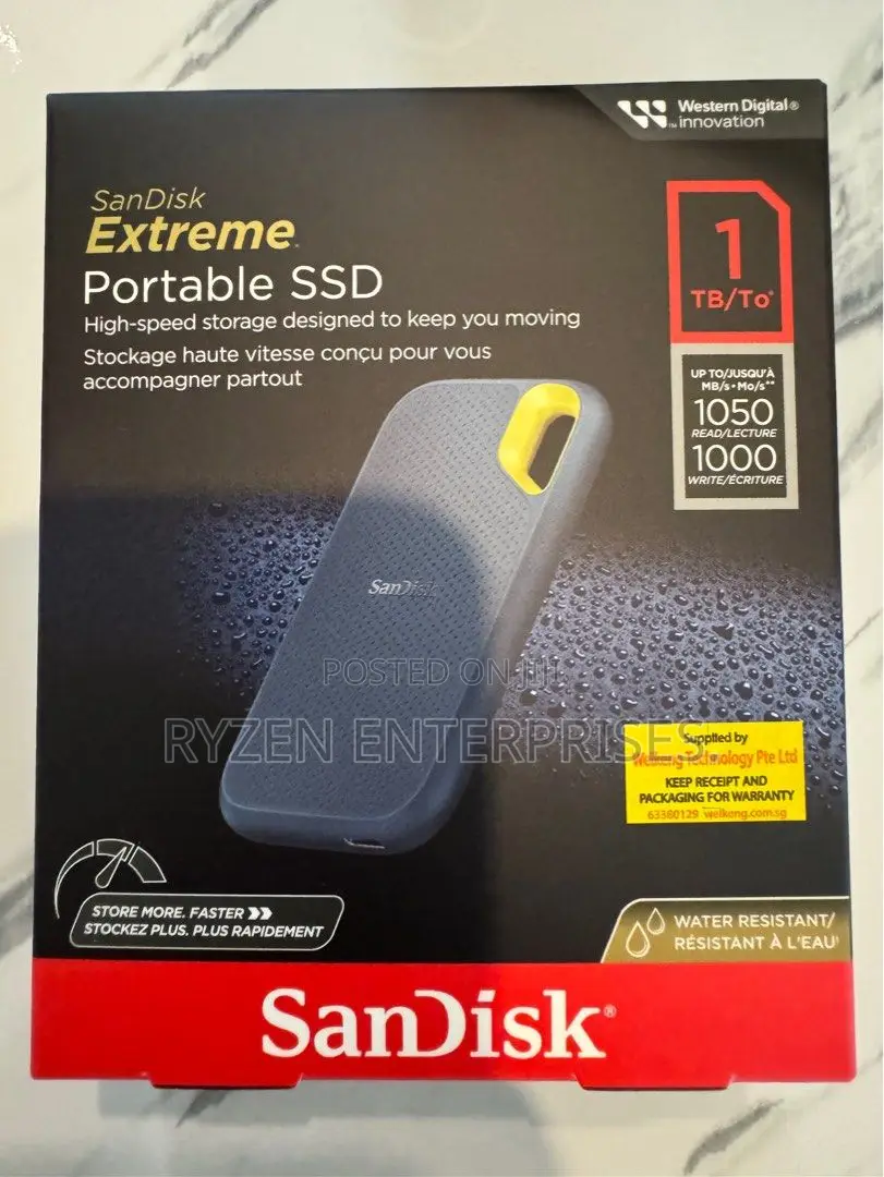 Sandisk E61 Extreme Portable External Ssd V2 1tb