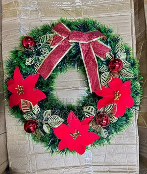 *30CM Christmas Wreath for Front Door \ Window With Pine Art