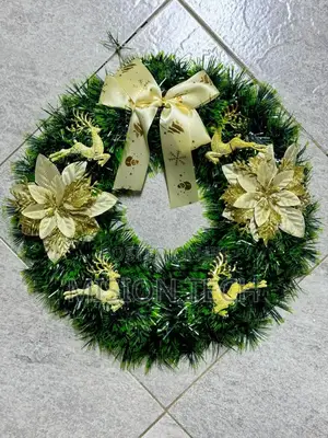 *40CM Christmas Wreath for Front Door \ Window With GOLD °°✓