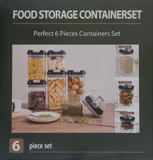 6pc Airtight Food Containers