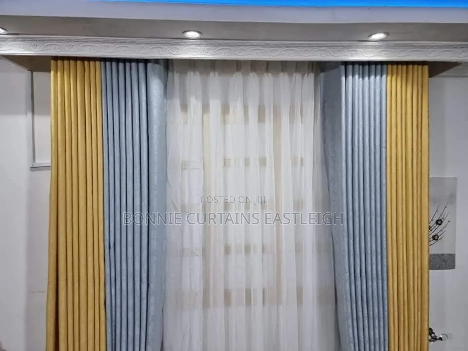 Green Mixed With Yellow Curtains
