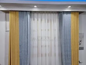 Green Mixed With Yellow Curtains