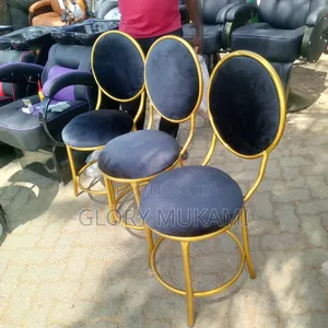 Black Stylin Chairs Gold Coated