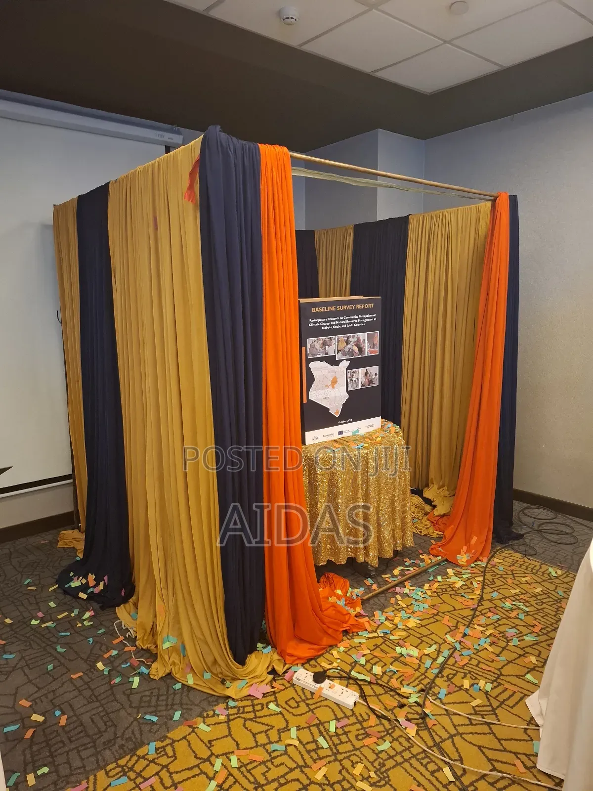 Rotatable Table and Booth for Book Launch