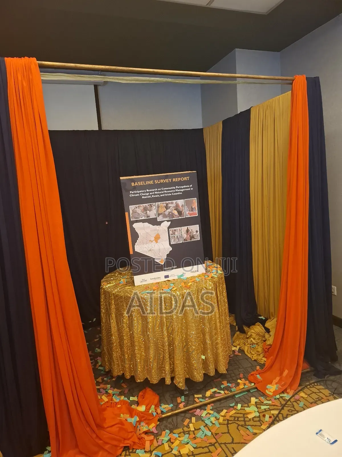 Rotatable Table and Booth for Book Launch