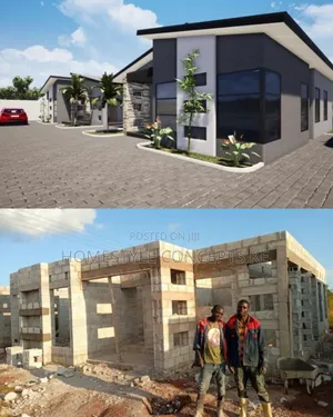 Modern Flat Roof Complex Home Design and Build Contractors