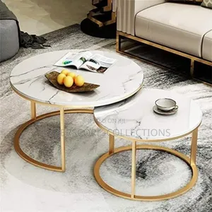 *Glass Top Nesting Tables(Marble Effect)*