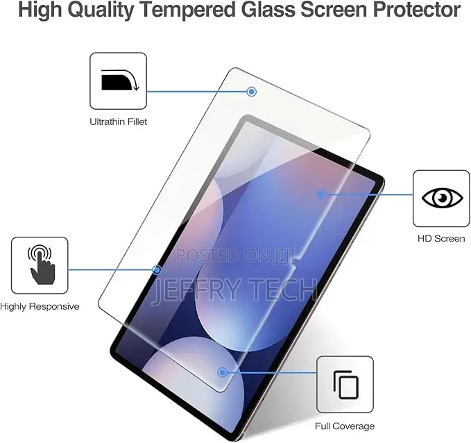 Screen Protector for Galaxy Tab S9 Plus Tempered Glass