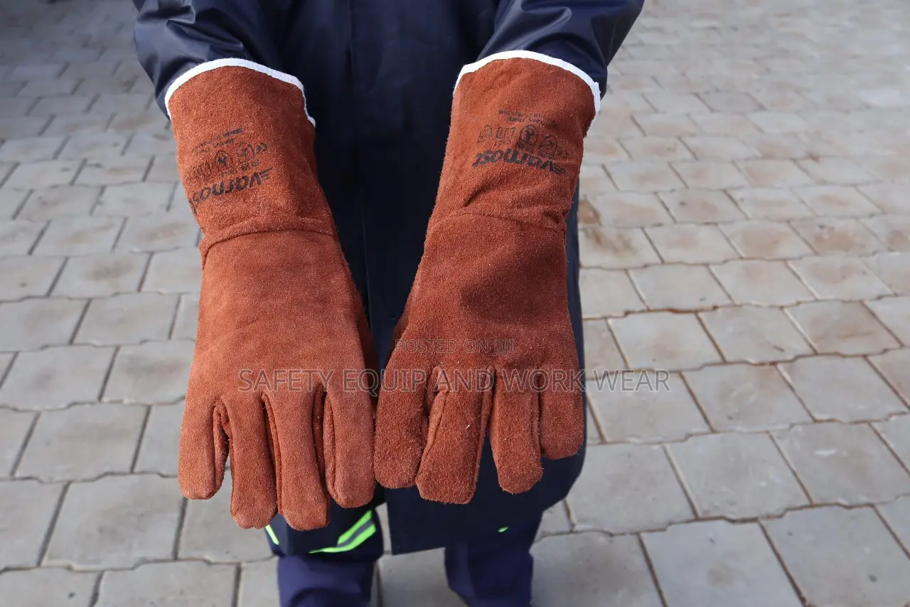 Leather Work Gloves- Brown