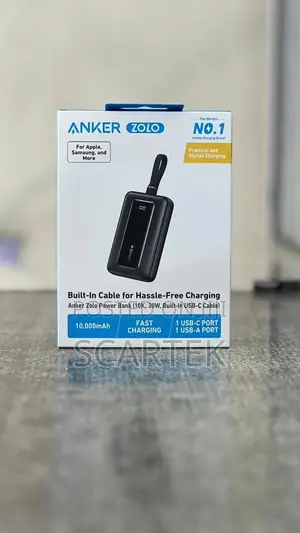 Anker 30w 10000 Mah With Built In Cables