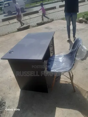 Study Table Black Eames Chair