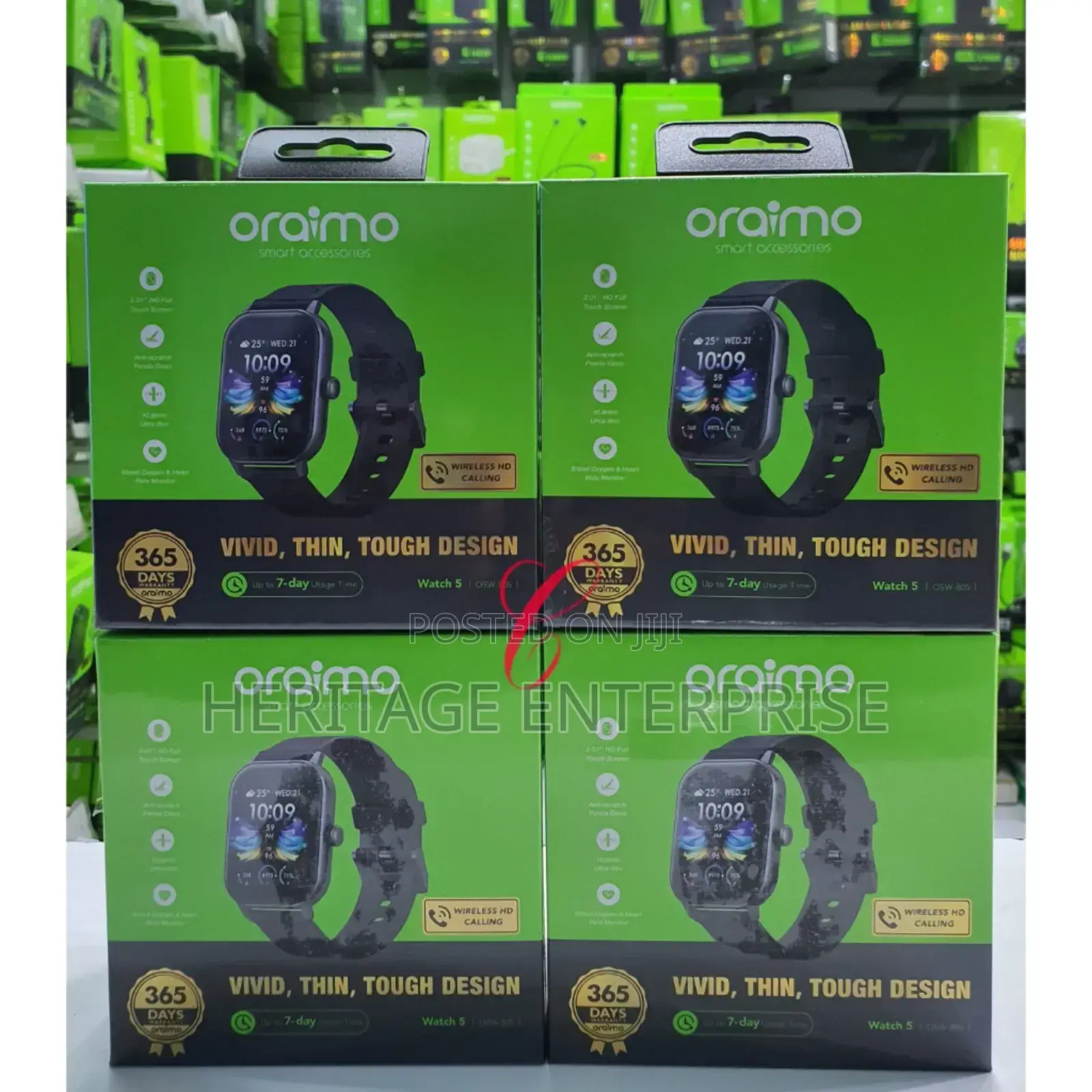 Oraimo Smart Watch, Panda Glass