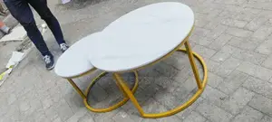 2 in 1 Pure Marble With Golden Stand