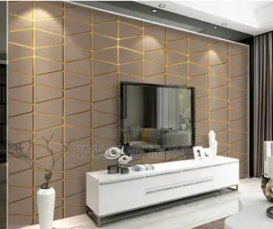 Brown 3D Wallpaper for Wall Decoration