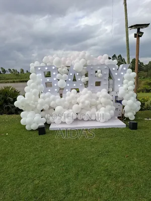 Gender Reveal Decor Set Up