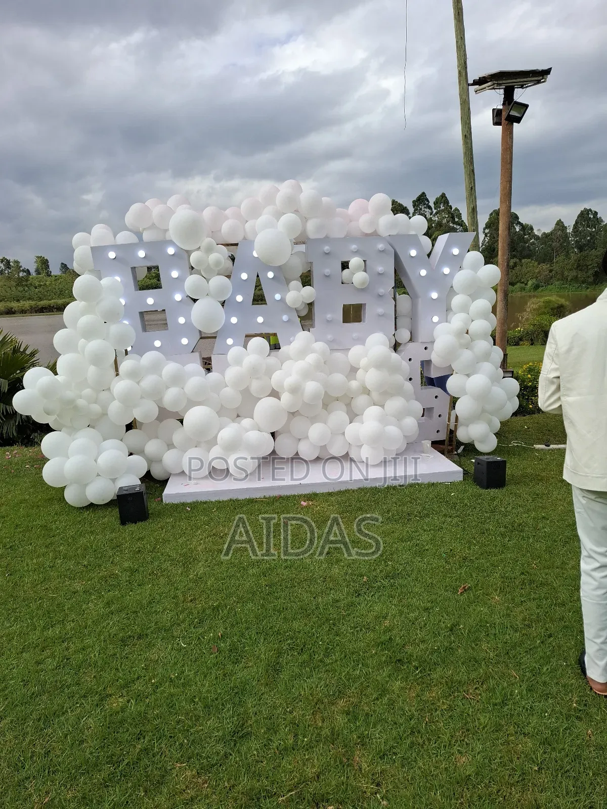 Gender Reveal Decor Set Up