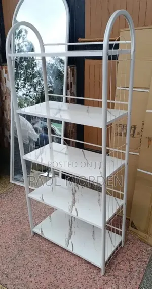 White Five Layer Shoe Racks