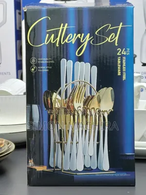 24pcs Cutlery Set Silver