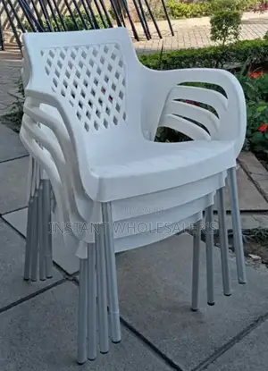 Metal Rails Plastic Chairs