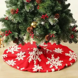 Red and White Christmas Tree Skirt