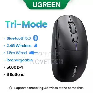 UGREEN Wireless Gaming Rechargeable Mouse 5000DPI Bluetooth