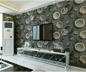 3D Wallpaper Decor With Floral Wallpaper Decor