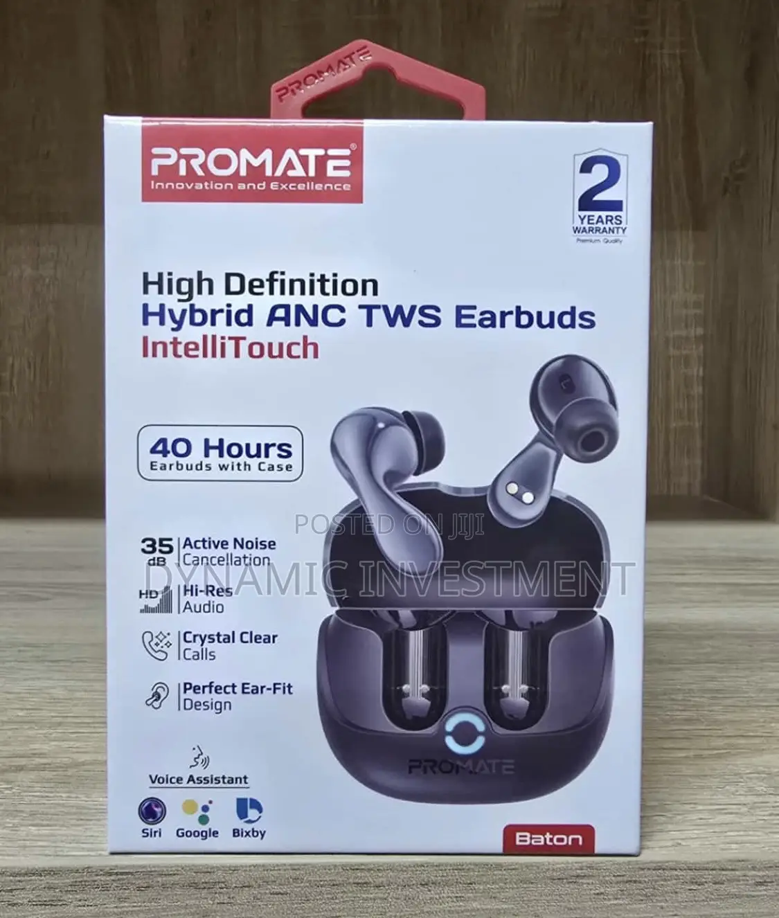Promate High-Definition ANC Earbuds With Intellitouch