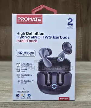 Promate High-Definition ANC Earbuds With Intellitouch