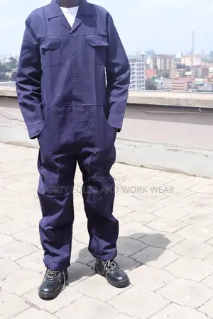 Overall 2 Chest Pockets With Flap(Navy Blue)