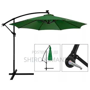 Canvas Parasol With Lights