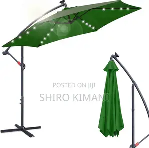 Canvas Material Solar Powered Umberlla Parasol
