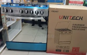 Unitech Cooker Free Standing 5 Gas Burners,Gas Oven 76*63*88