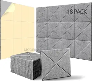 Modern Light Gray Polyester Acoustic Panels