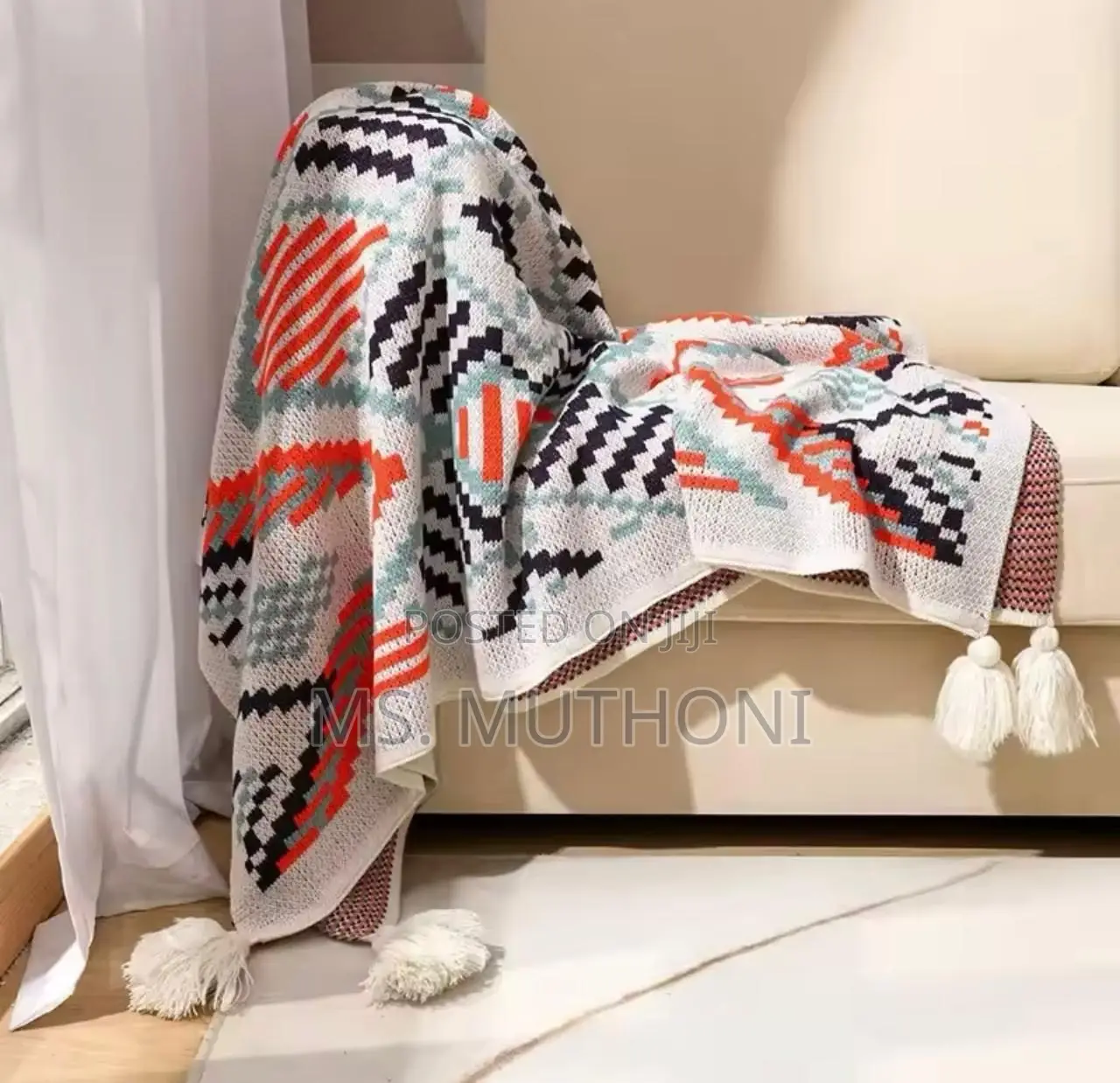 Quality Modern Throw Blanket - Knitted