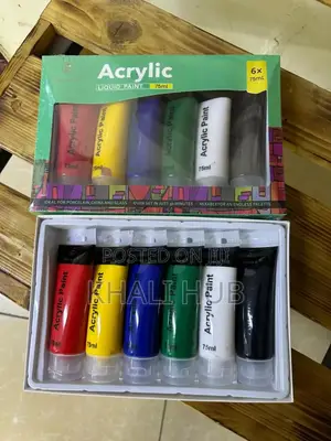 Acrylic Paint Set Basic Colours 75ml