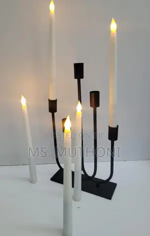 Classic 5 in 1 Metallic Candle Holder Available*