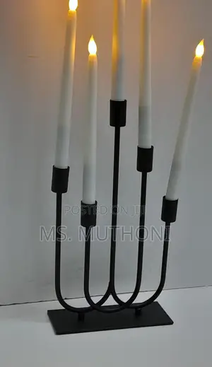 Classic 5 in 1 Metallic Candle Holder Available*