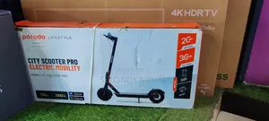 Porodo Electric Scooter 6.6AH With Helmet Black