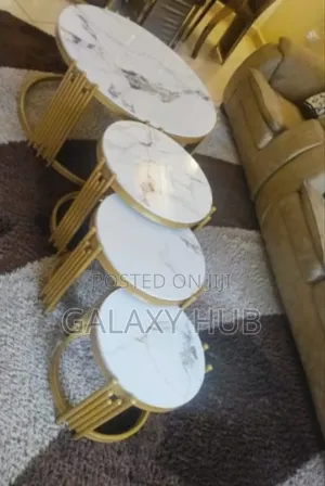 4 in 1 Executive Pure Marble Table