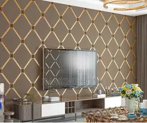 3D Wallpaper With Beautiful Shades on Wall Decor