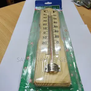 Wooden Wall Thermometer for Brooder or Room Temperature
