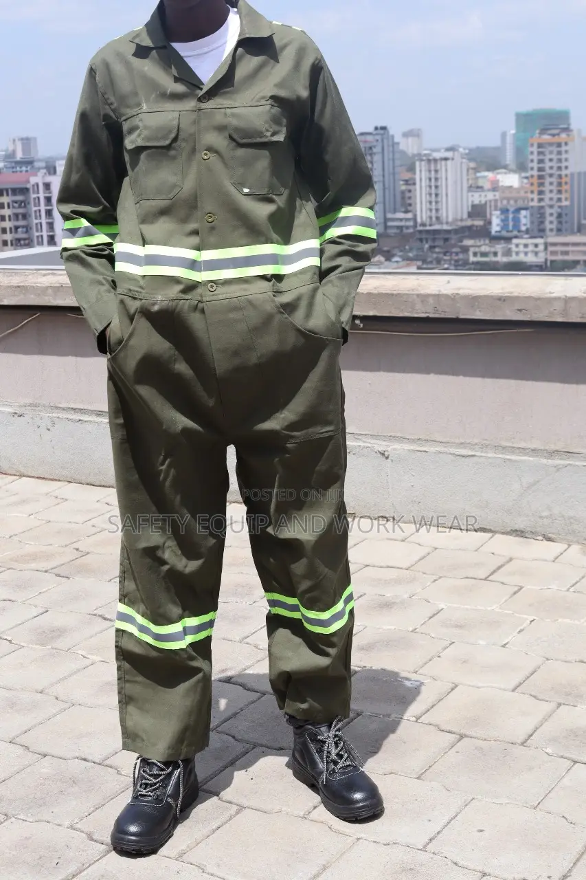 Overall Green Reflective Decently Made