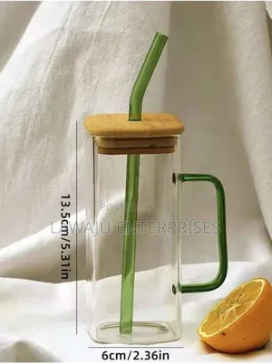 Good Morning Smoothie Glass With Straw