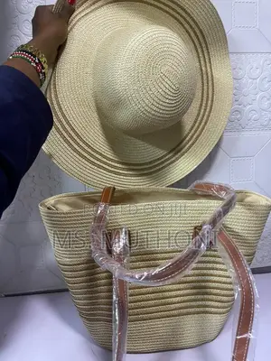 Vintage Woven Bags With Hat