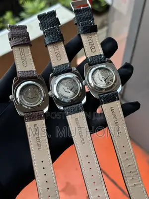 Seiko Leather Automatic Watch