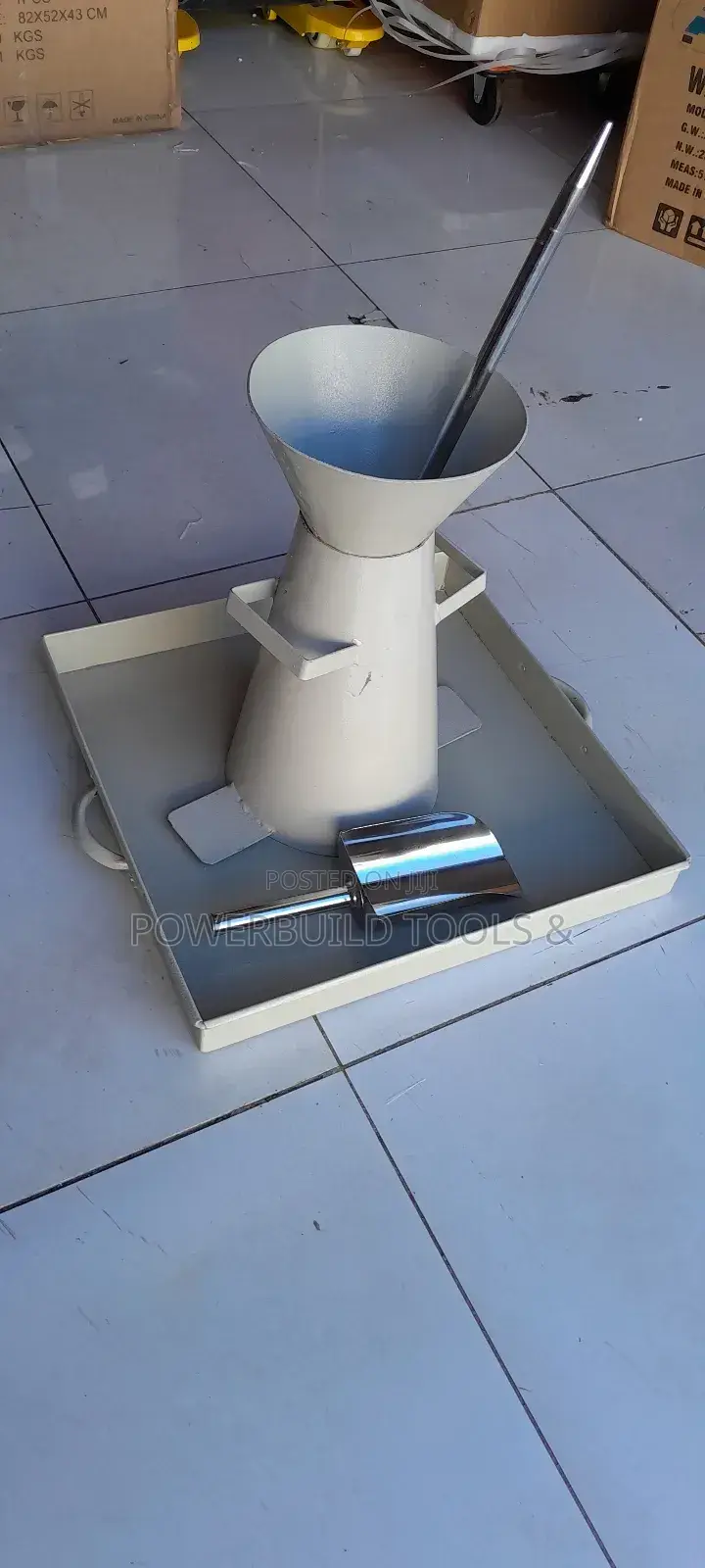 Slump Cone Test Apparatus for Testing Fresh Concrete