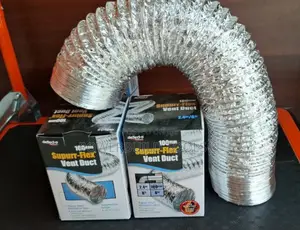 Aluminium Flexible Duct 100mm by 2.4metrs