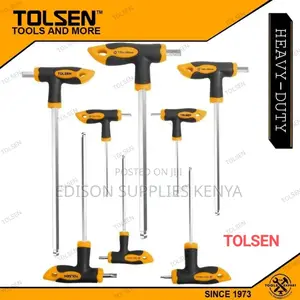 Hex Keys Tolsen Screwdriver Set T-Handle 8pcs Allen Keys