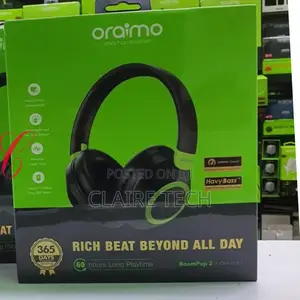 Oraimo Boompop 2 OHP-610 60hrs Playtime Headphones Now