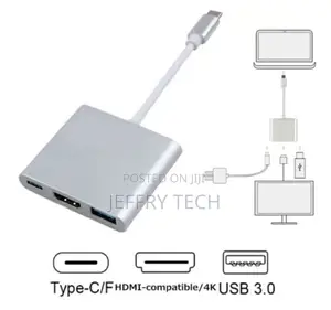 Type C to HDMI USB 3.0 USB-C Cable Adapter 3"" 1 HUB Macbook